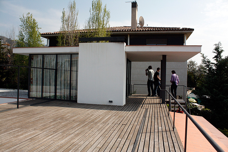 Casa Moratiel en 2012 (rehabilitada por Joan Roig). Estudio visto desde la cubierta