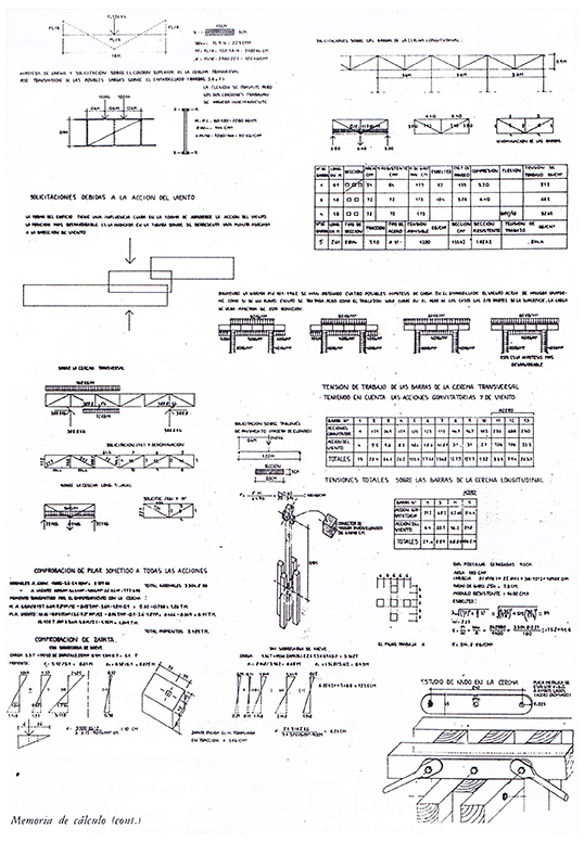 Plano de estructuras (cedido por María Luisa Sardá)