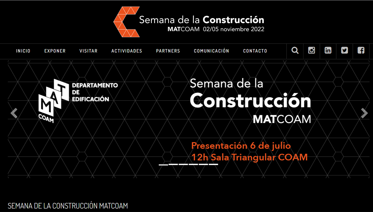 I Semana de la Construcción del Colegio de Arquitectos de Madrid